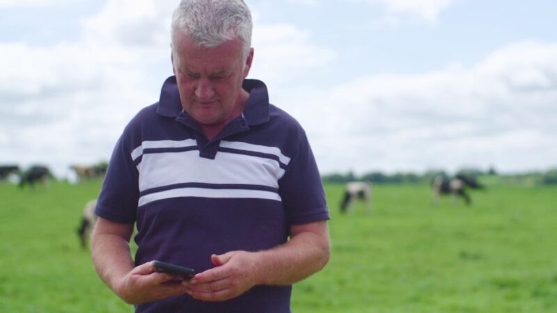 Joe O'Rourke checking heat detections in the field